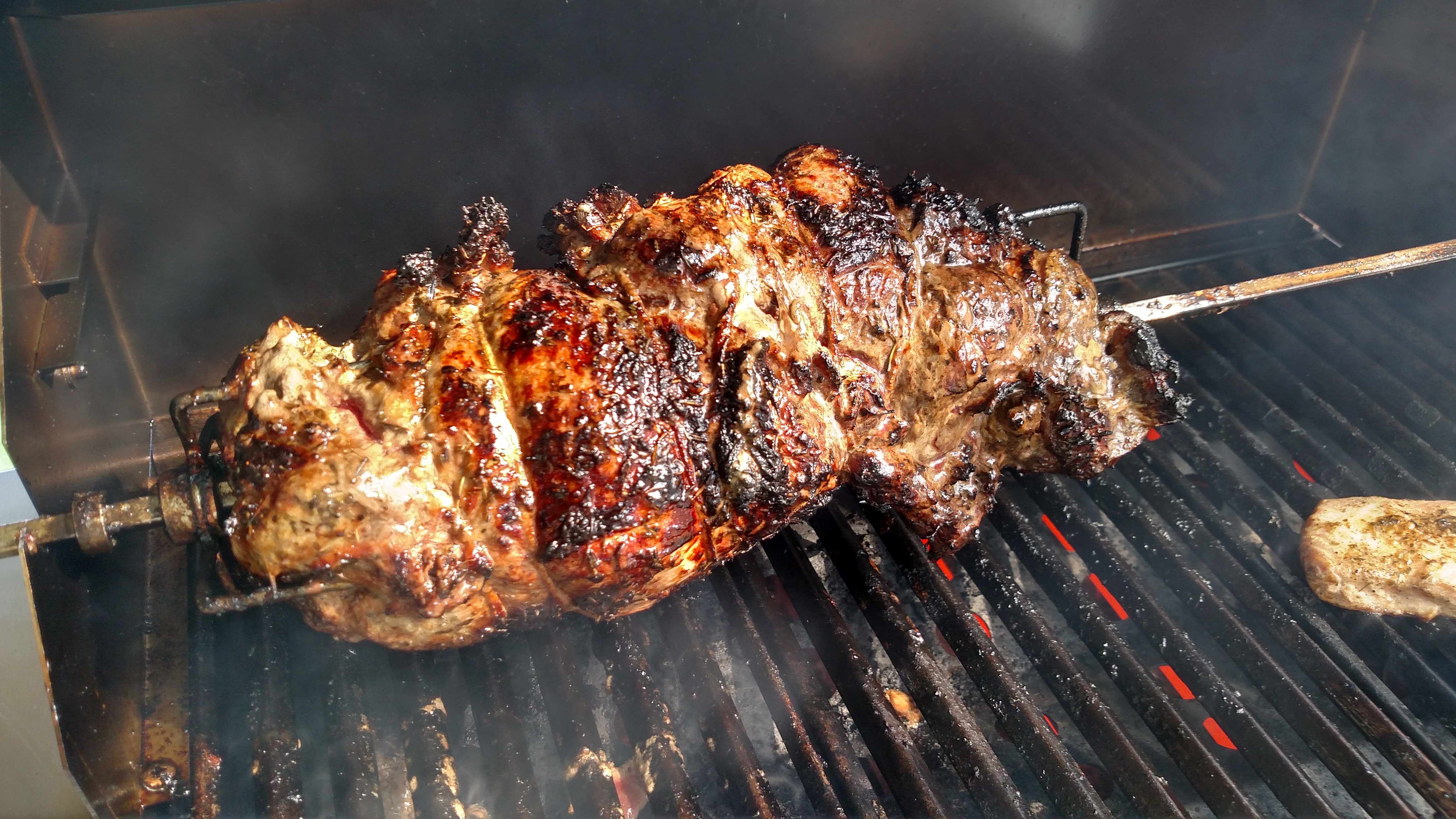 Mediterranean Rotisserie Grilled Leg of Lamb